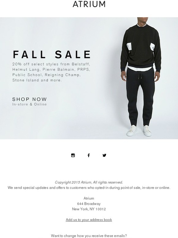 Fall Sale is here! 20% off select styles