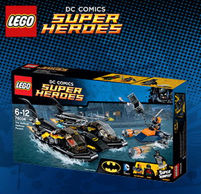 LEGO DC Comics Super Heroes The Batboat Harbour Pursuit 76034