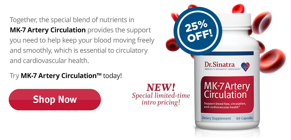 MK-7 Artery Circulation supports blood flow and heart circulation