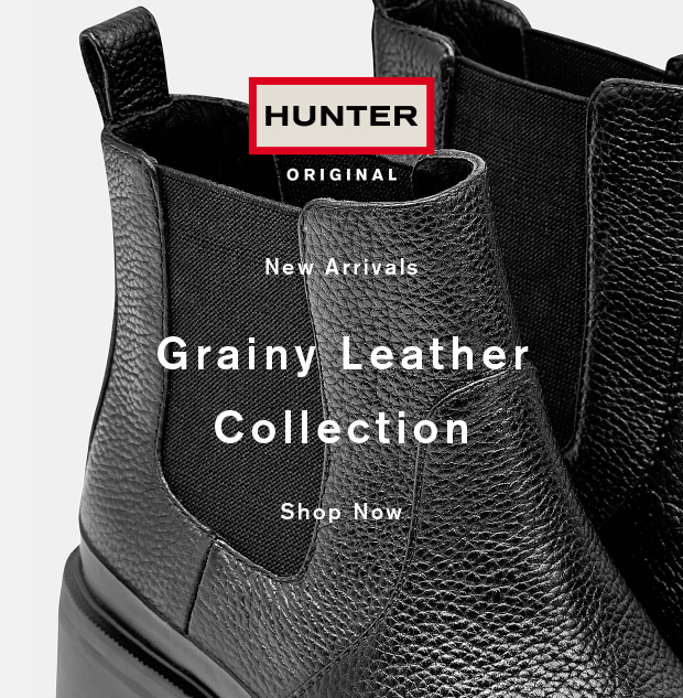 hunter leather chelsea boots