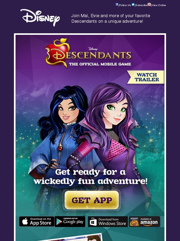 descendants mobile game app store