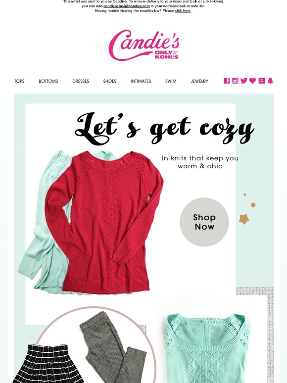 Stay Cozy and Chic in Candie’s Knits!
