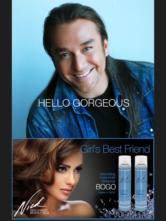 Nick Chavez: BOGO - Volumizing Extra Hold Hairspray By Nick Chavez | Milled