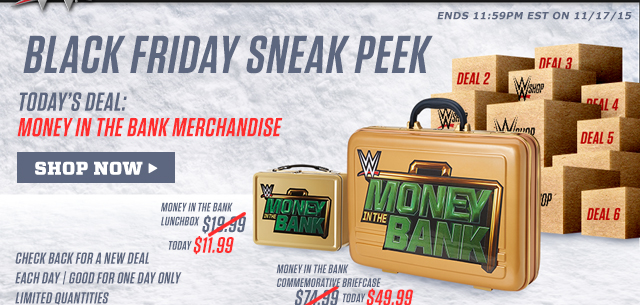 Wwe Shop Black Friday Sneak Peek Deals Start Now Today S Deal Is Milled