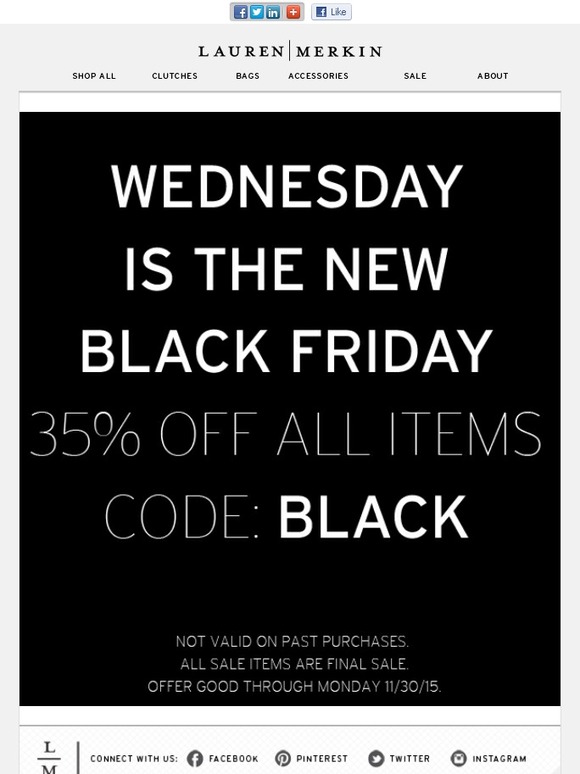 Get it early! 35% off starts now...