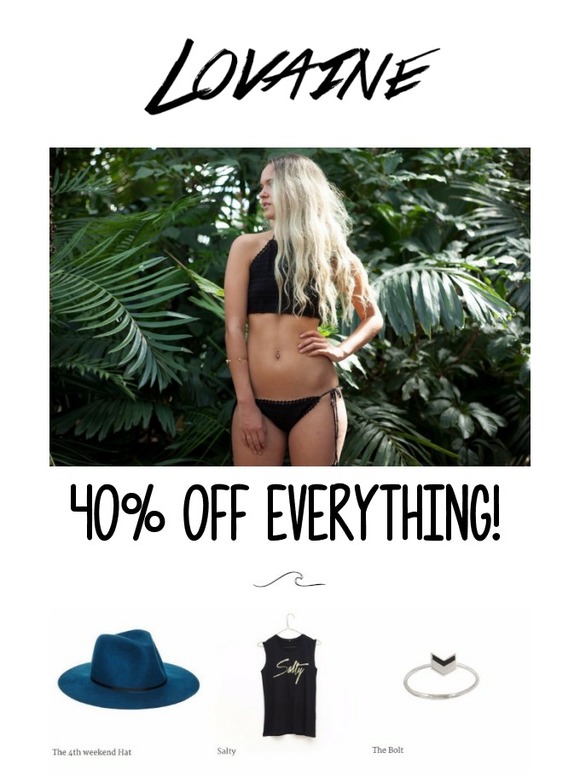 40% OFF! BLACK FRIYAY STARTS TODAY