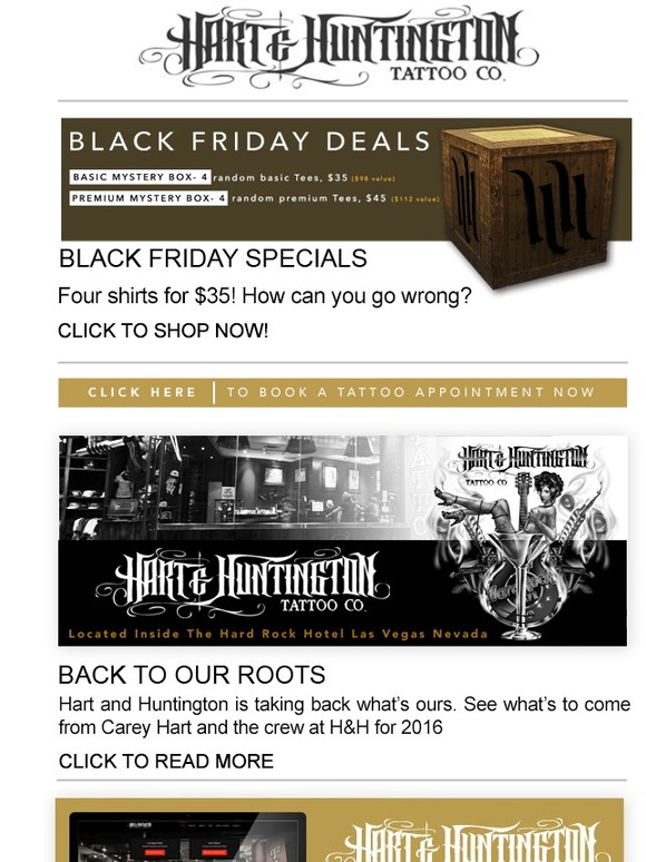 Hart and Huntington Black Friday Deals!