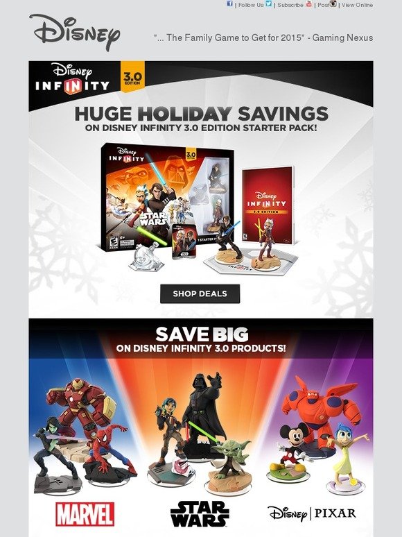 Disney Store Black Friday Deals on Disney Infinity 3.0 Products! Milled