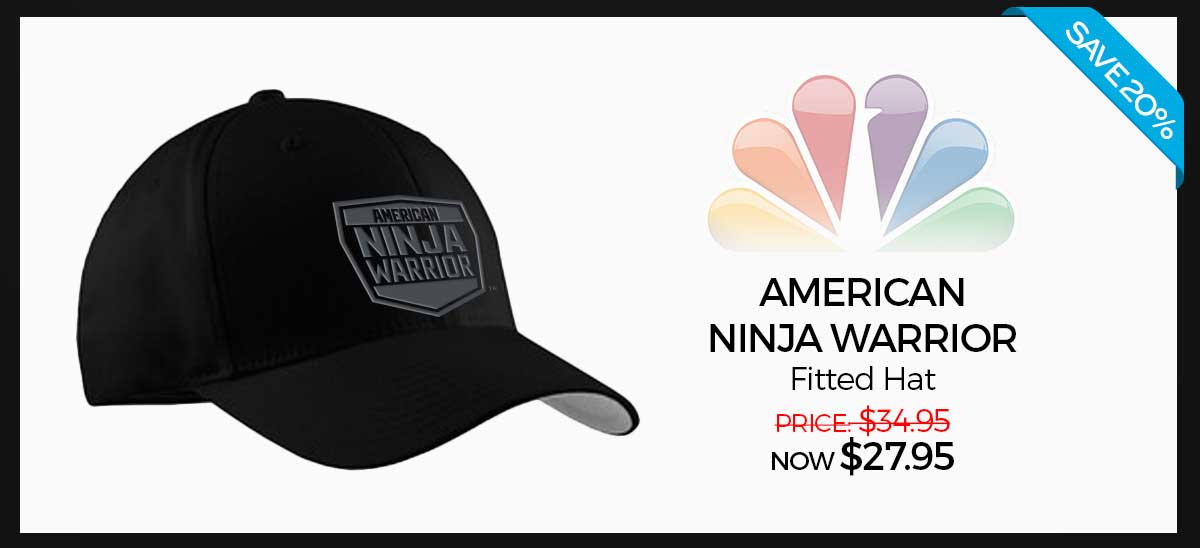 Save 20%! American Ninja Warrior Fitted Hat: Was $34.95 Now $27.95