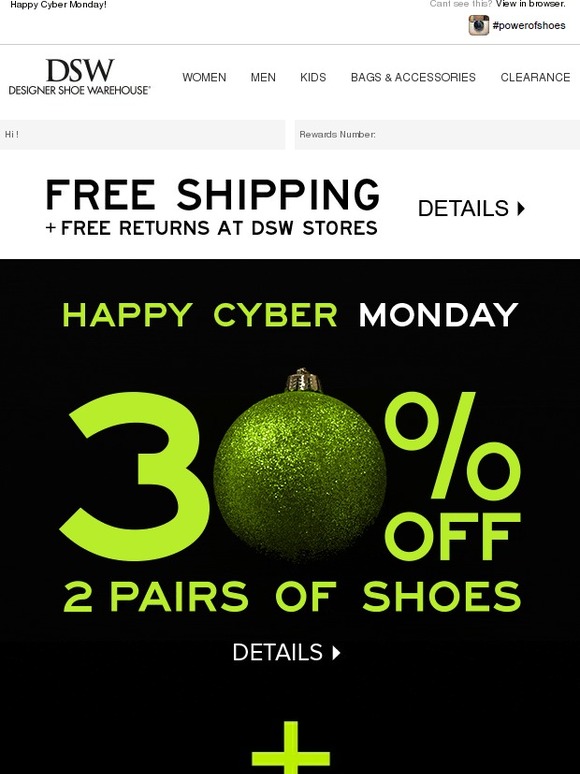 DSW FREE SHIPPING (no minimum) + 30 OFF 2 PAIRS! Milled