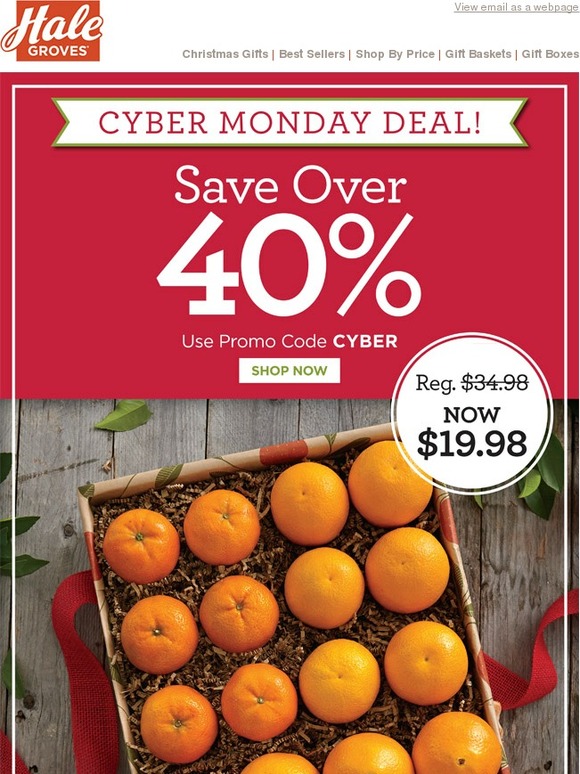 Hale Groves Last Chance for our Cyber Monday Deal! Milled