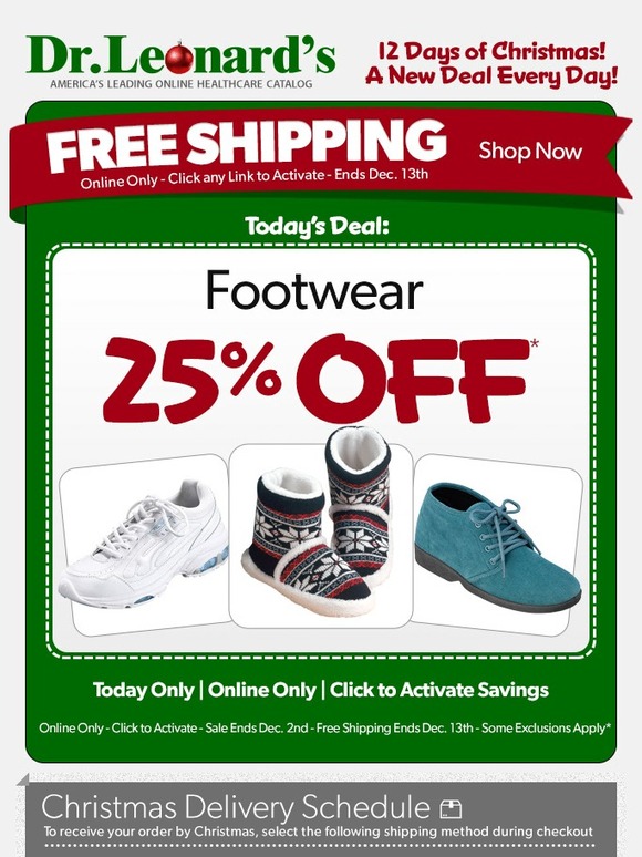 Dr. Leonard's All Footwear 25 off (plus Free Shipping) Milled