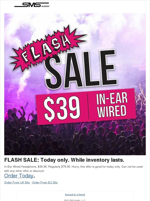FLASH SALE: Today only, $39 In-Ear Sport
