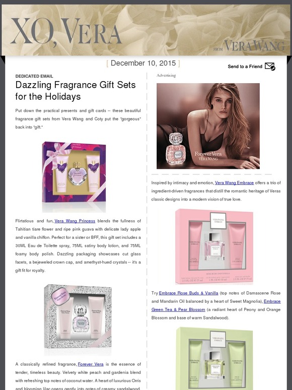 Dazzling Fragrance Gift Sets for the Holidays -- Dedicated Email