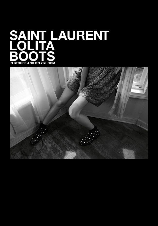 Saint laurent lolita outlet boots