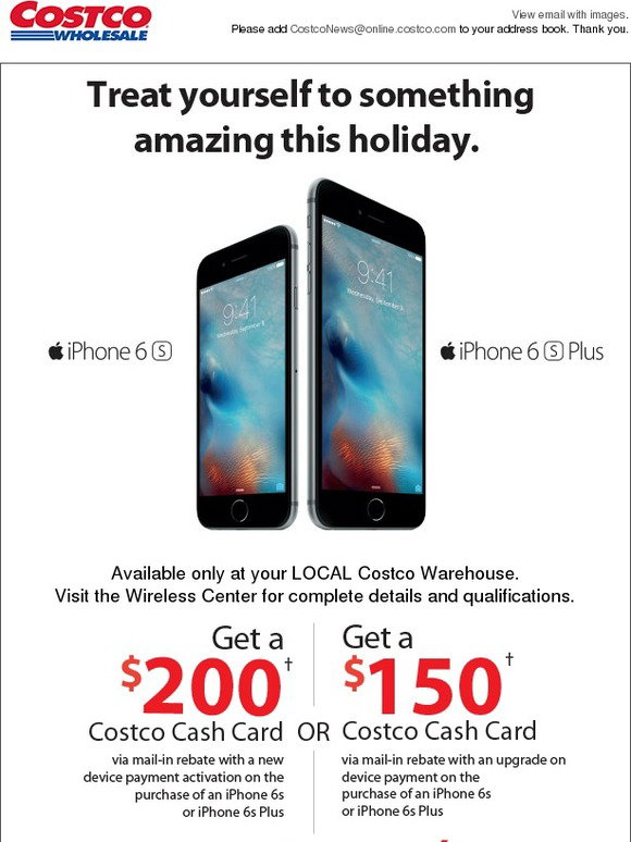 Costco Great Holiday Deals on Verizon iPhones! Milled