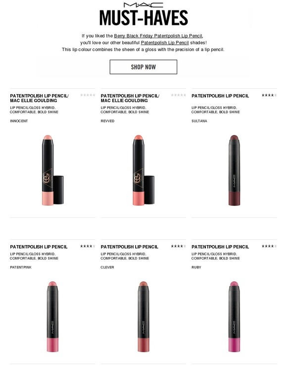 Patentpolish lip pencil in clever app