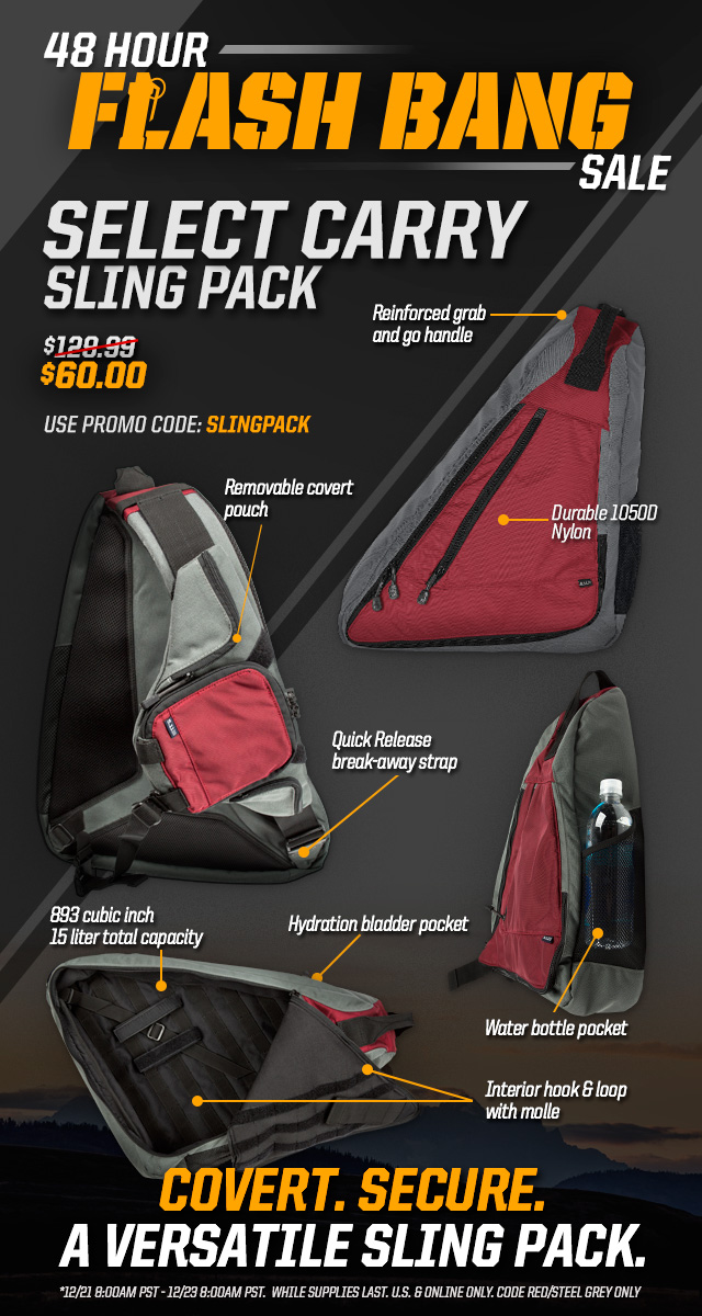 select carry sling pack