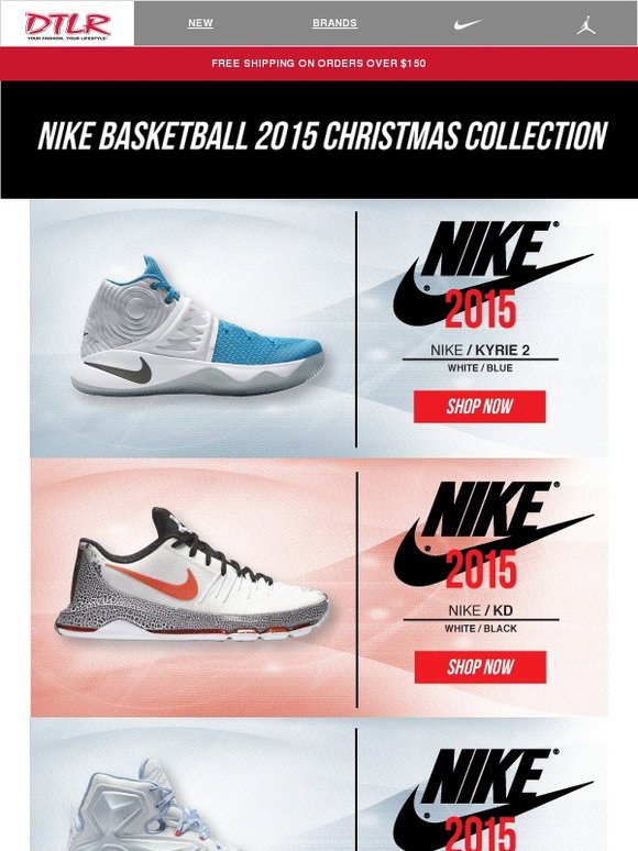 DTLR (Down Town Locker Room) ITS HERE THE NIKE CHRISTMAS PACK Milled