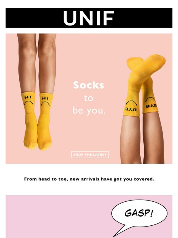 Unif Socks to be you. Milled