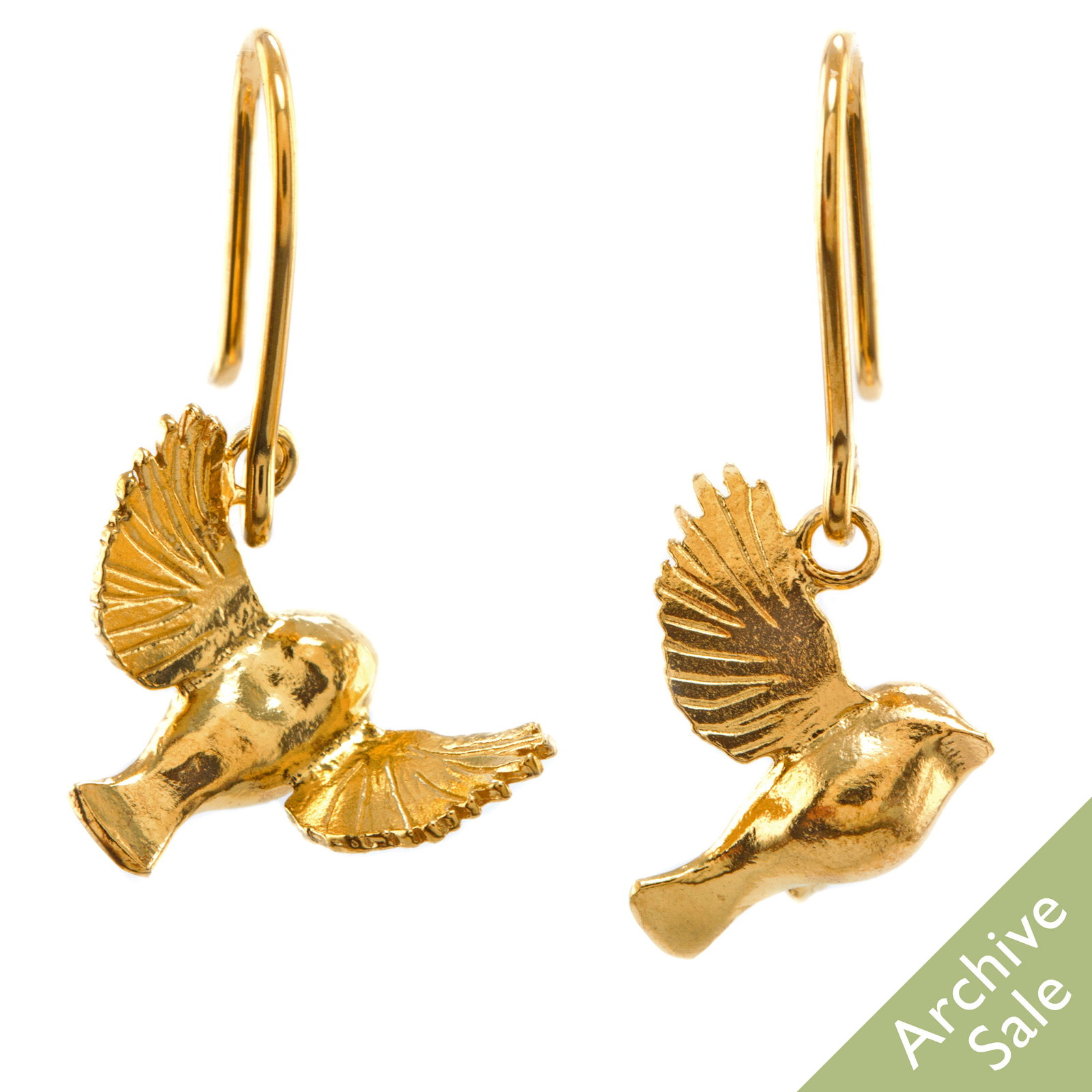 Flying Goldcrest Earrings