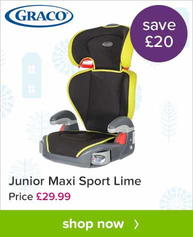 Graco Junior Maxi Sport Car Seat in Lime 2015. Save £20. Price £29.99. Shop Now.