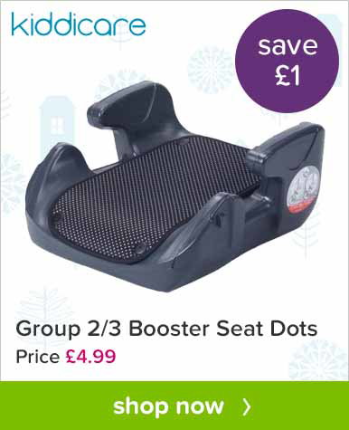Kiddicare Group 2 3 Booster Seat Dots. Save £1. Price £4.99. Shop Now.