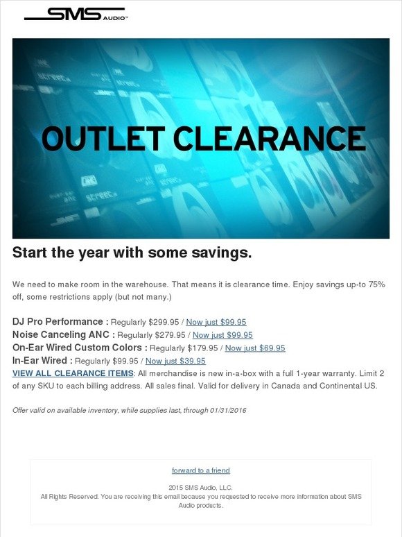 Up to 75% OFF - Outlet Clearance - Limited Quantities