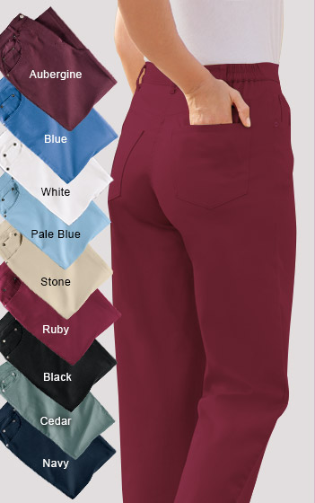 damart half price cotton stretch trousers