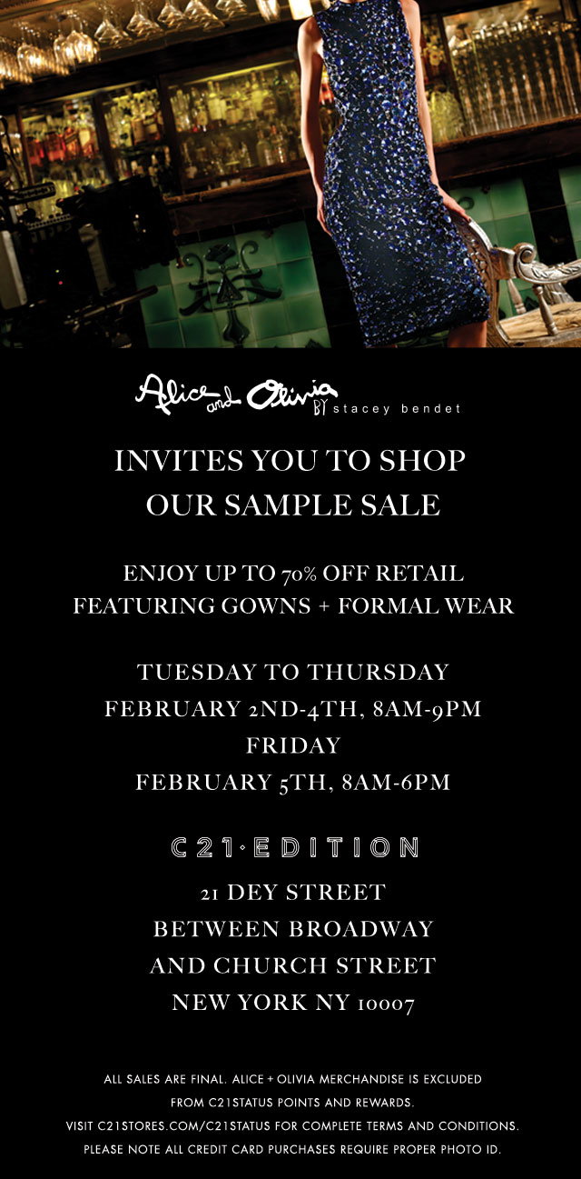 Alice + Olivia Sample Sale