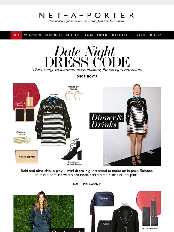 Net-A-Porter: What’s your date night dress code? | Milled