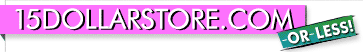 15DollarStore.com Logo - Free Shipping on Orders over $100 - visit our homepage