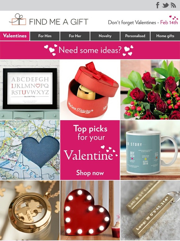 ❤ Top Picks this Valentines - Find your perfect gift ❤