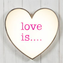 'Love is' carnival light box