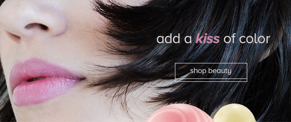 add a kiss of color