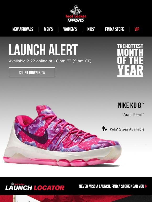 kd 8 aunt pearl foot locker