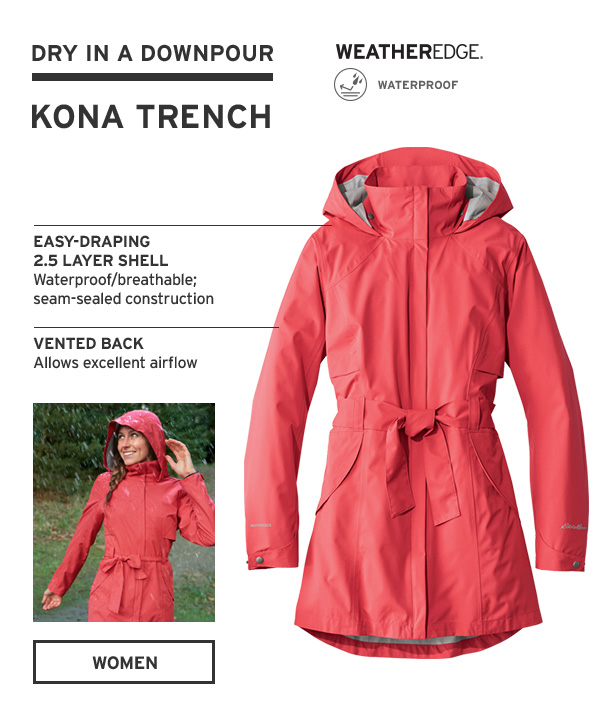 eddie bauer kona trench coat