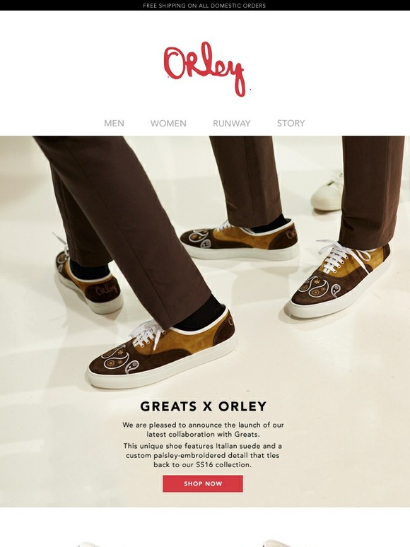 New Arrivals: The Greats x Orley SS16 Shoes 
