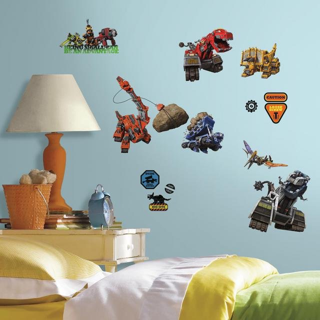 Removable NEW Garby & More Tyrux Made In US 32 Dinotrux Wall Decals Skya 