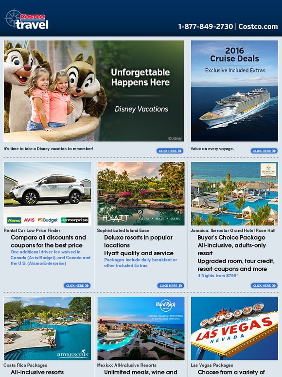 Costco Disney Vacations and More with Costco Travel Milled