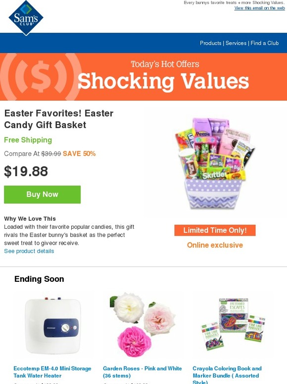 Sam's Club Your Easter baskets are ready (and under 20!) Milled