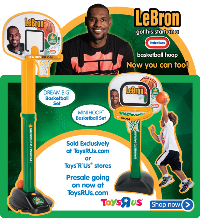 lebron james little tikes basketball hoop