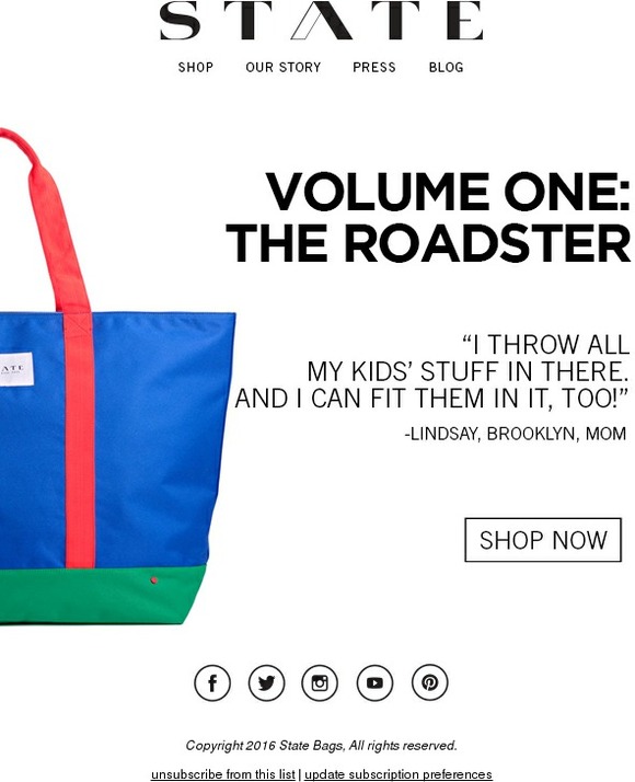 State Bags Who are you wearing? Milled