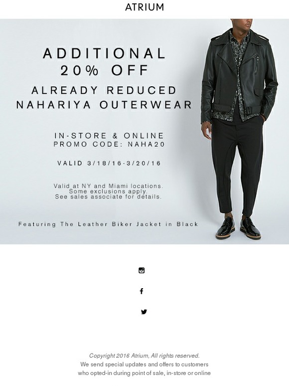 Extra 20% off Nahariya Sale Outerwear