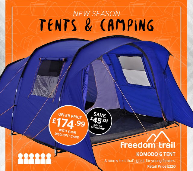 New season tents and camping