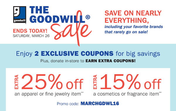goodwill online coupons