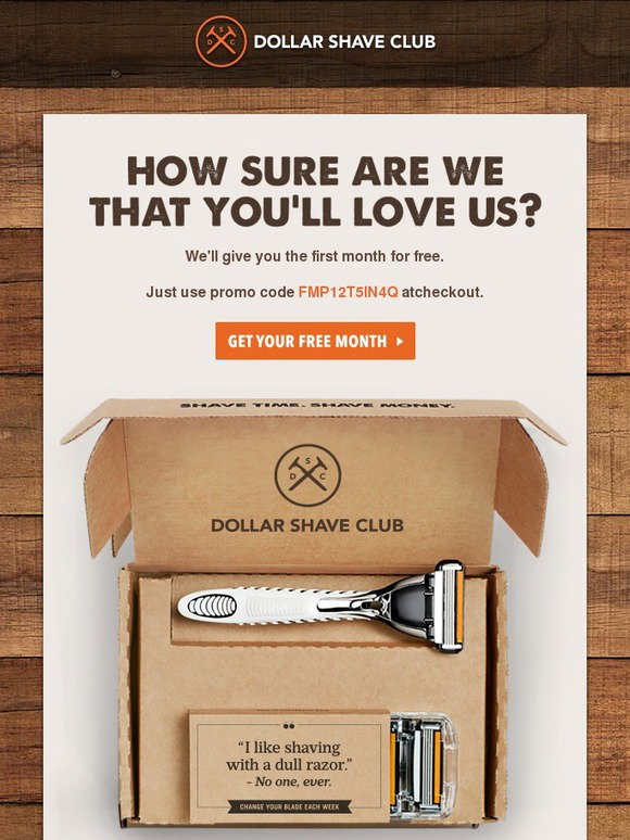 Dollar Shave Club: Don't Miss Out on a FREE Month of Dollar Shave Club |  Milled