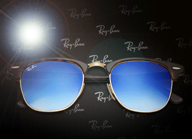 clubmaster flash lenses gradient