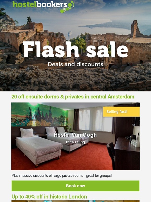 Today only - massive discounts in Europe's top cities