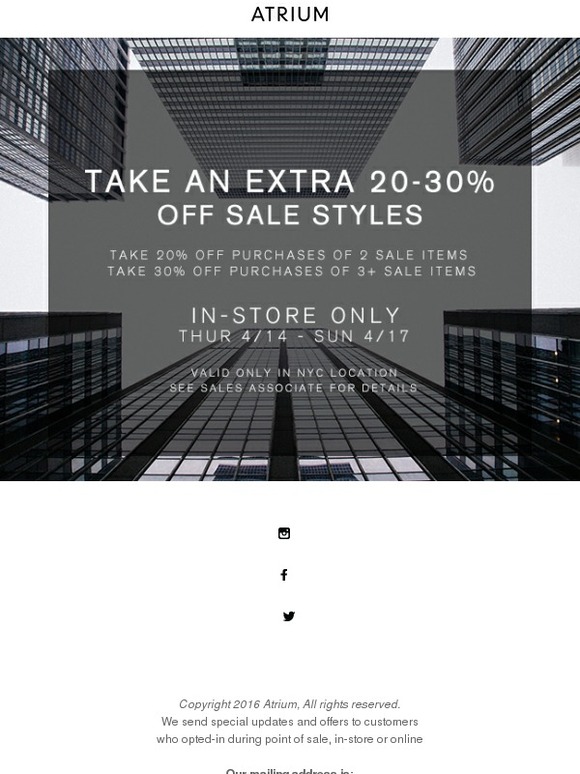 Take Extra 20-30% Off Sale